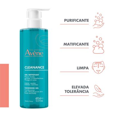 Avène Cleanance čistilni gel za mastno in k aknam nagnjeno kožo 400 ml