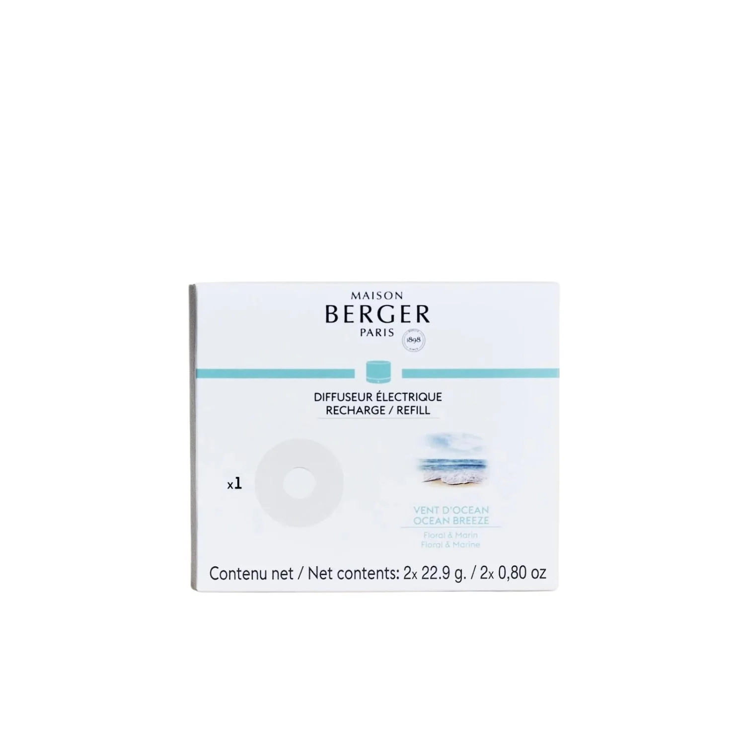 Diffuseur Électrique Ricarica per Diffusore Nomade - Vent d'Ocean - Profumo per Diffusore