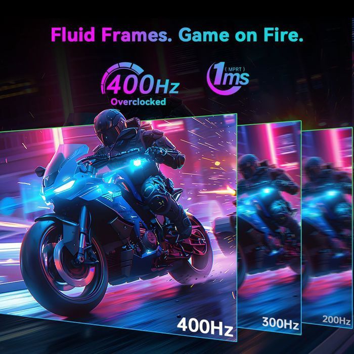 KTC H25X7 Plat 16:9 Hurtig IPS FHD 1920 x 1080 360 Hz Overdrive til 400 Hz