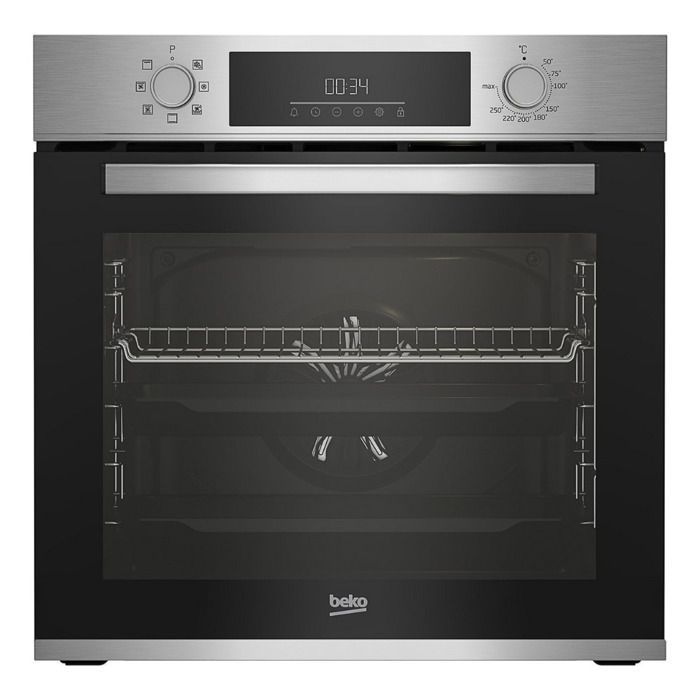 Forno da incasso Beko Beyond da 72 litri, 8 funzioni di cottura, Aeroperfect 3D, pulizia a vapore SteamShine, blocco di sicurezza per bambini (BBIM12300X)