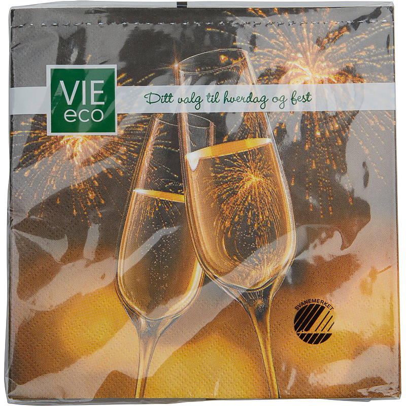 Vie Eco -lautasliinat 20 kpl, 33x33 cm, jouluaihe