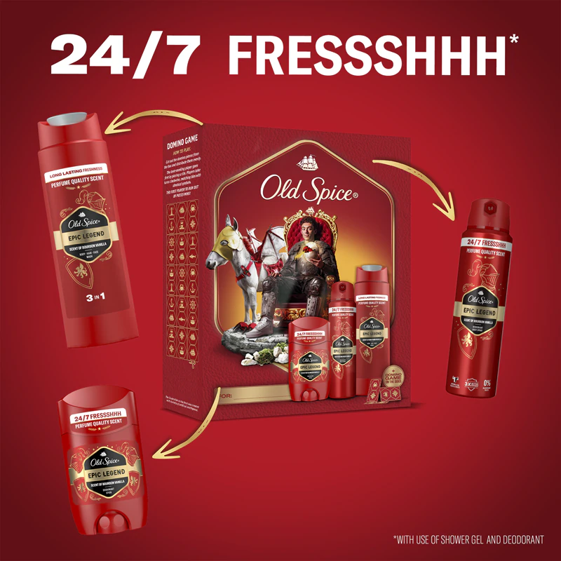 Old Spice Epic Legend Knight cadeauset voor mannen