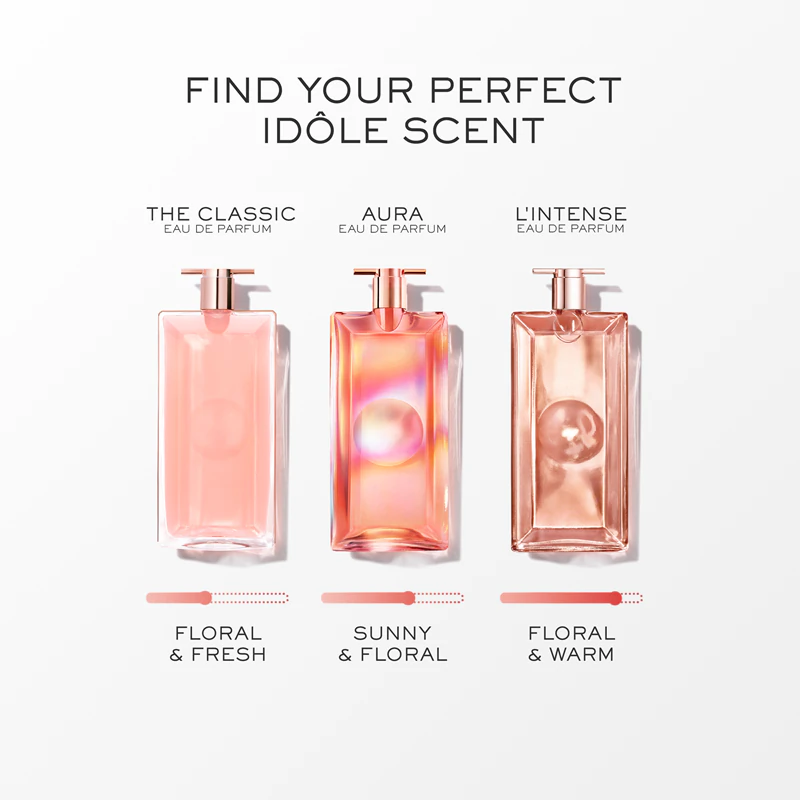 Frasco recarregável Lancôme Idôle Eau de Parfum para mulheres