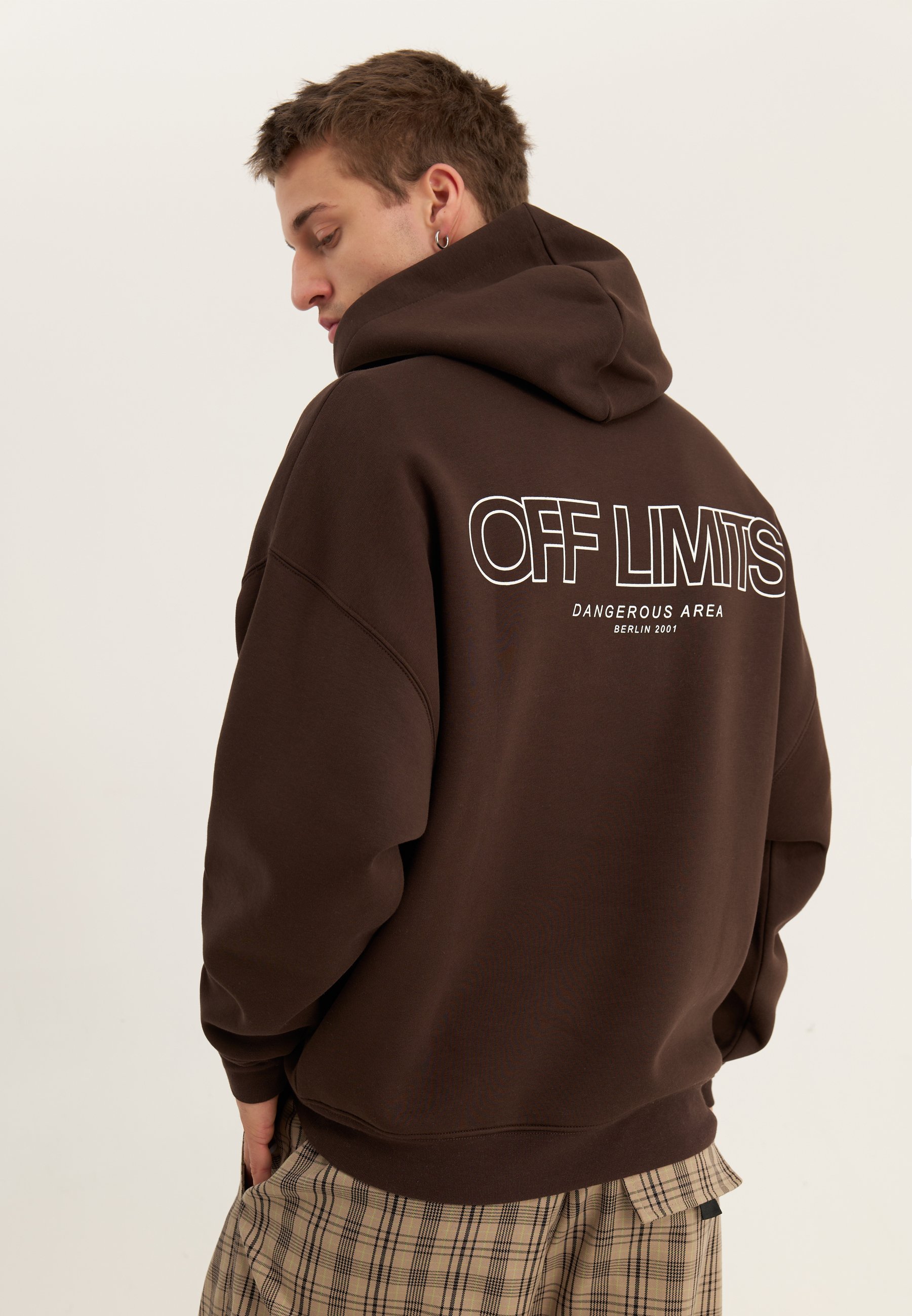 YOURTURN UNISEX - Φούτερ με κουκούλα - καφέ
