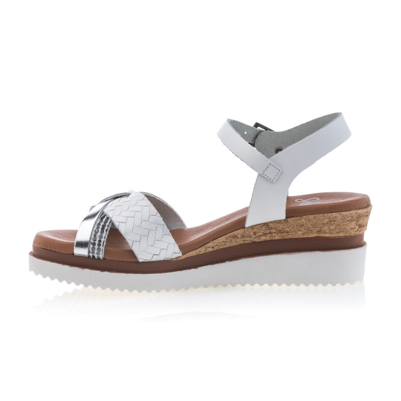 Witte damessandalen / open teenschoenen