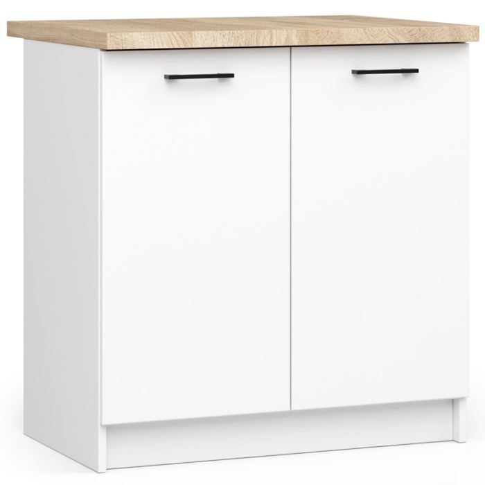 Bancada de cozinha AKORD S80 OLIWIA, carvalho Sonoma, 80 cm, 80x60x3,2 cm