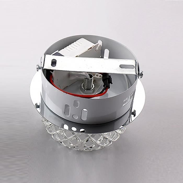 5W kristallen LED-spot plafondlamp, moderne kroonluchterarmatuur - wit licht, 12 cm