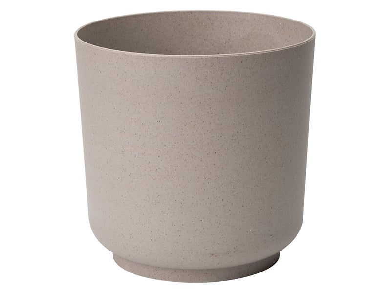 Donica Eco z włóknami drzewnymi 15 cm beżowa