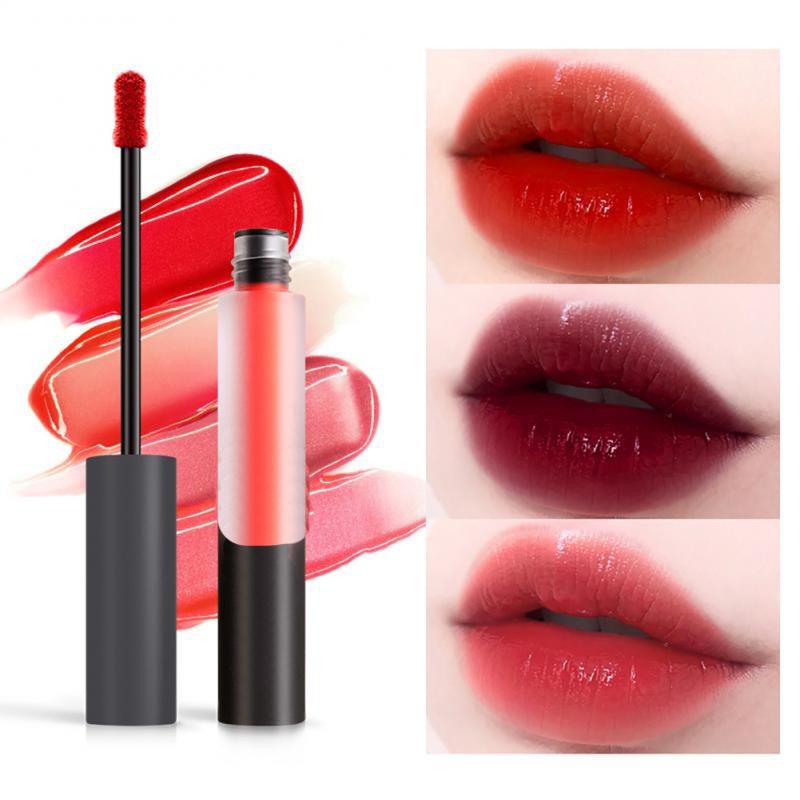 6 Couleurs Petit Tube Vert Gloss à Lèvres Longue Tenue Waterproof Hydratant Paillettes Rouge à Lèvres Sexy TSLM1