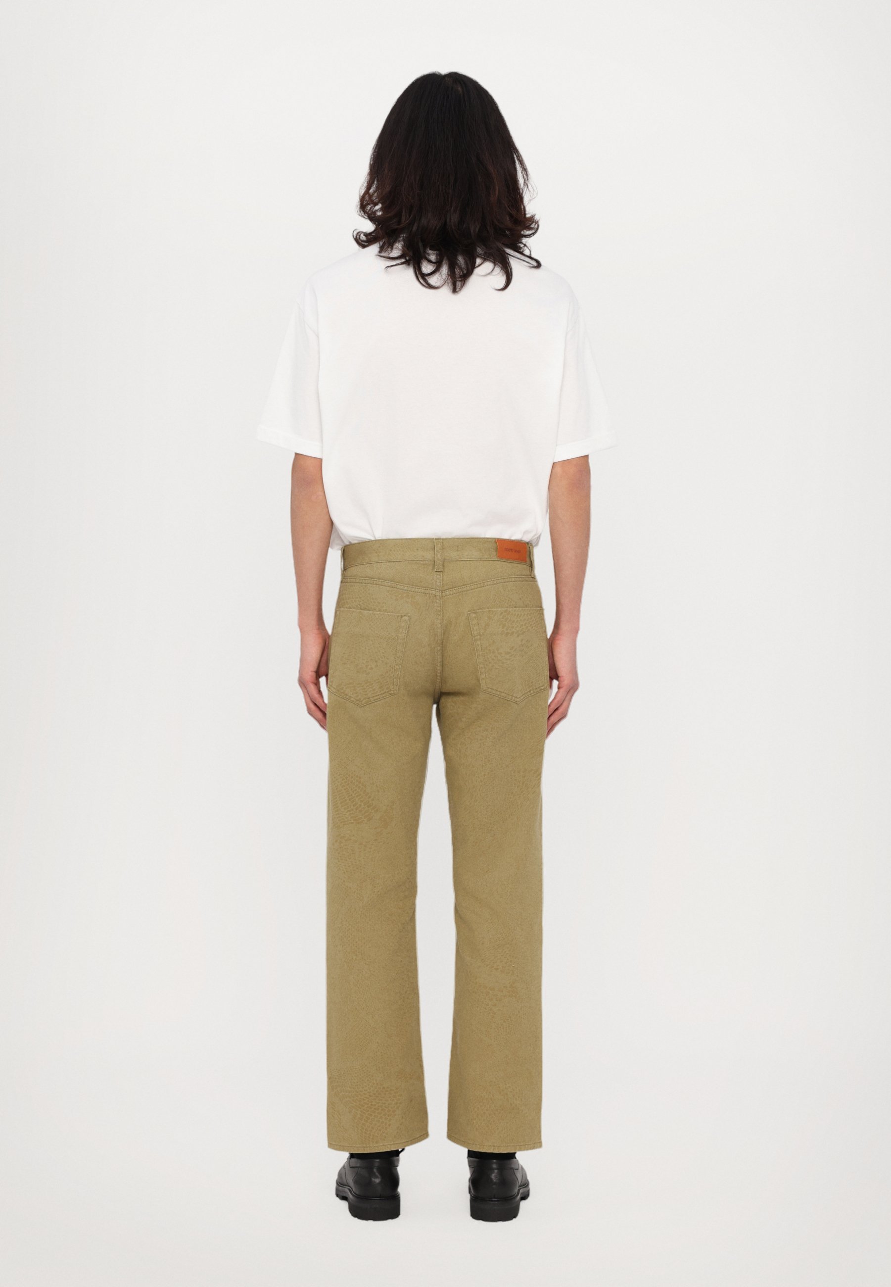 Roberto Cavalli COLORED PYTHON - Jeans met relaxte pasvorm - kaki