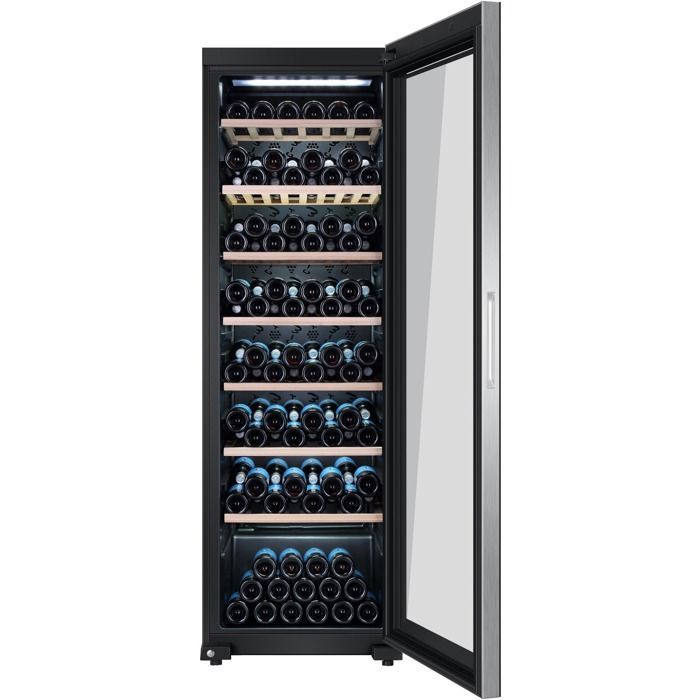 HAIER WS171GA – Weinkeller zur Reifung – 171 Flaschen – Freistehend – A – B 59,5 x H 185 cm – Schwarz