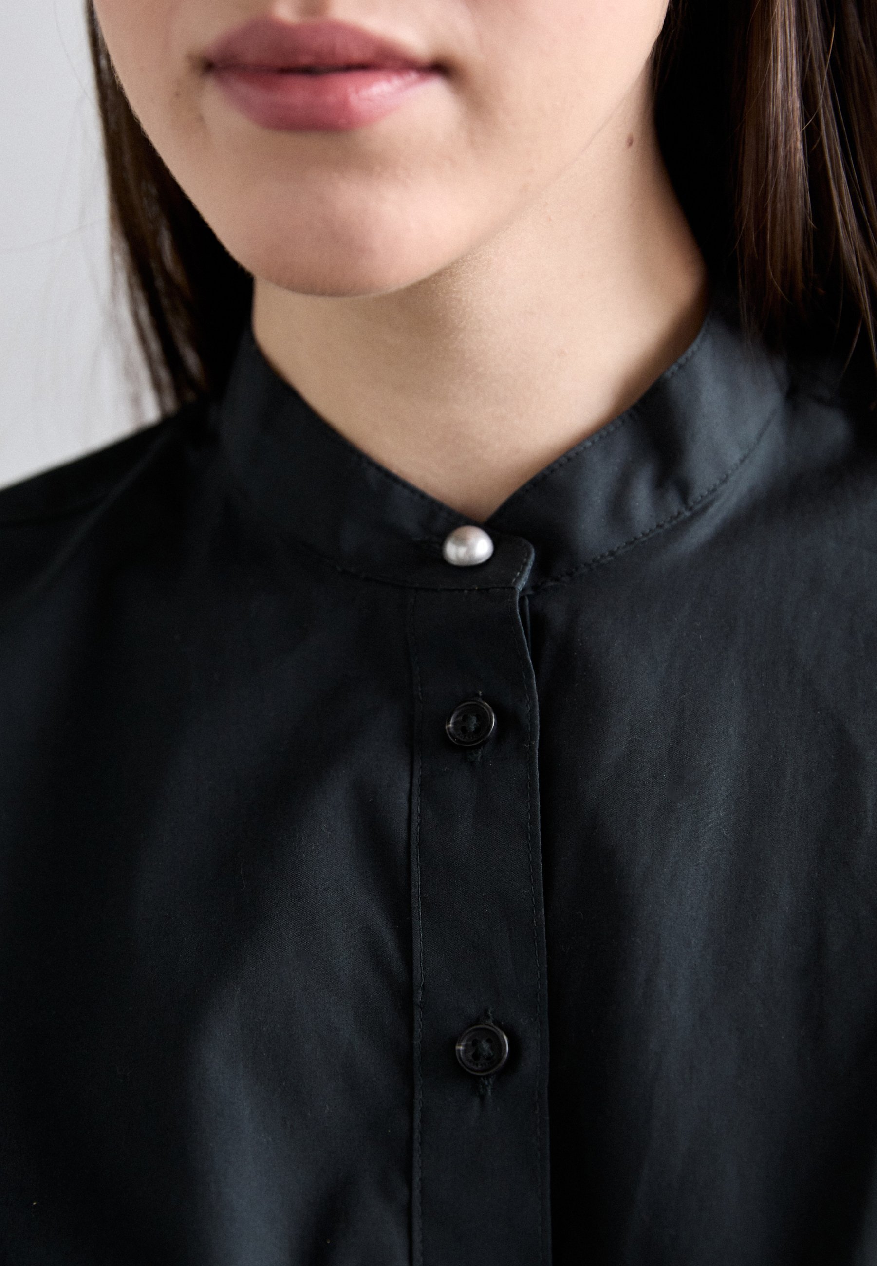 Rag & Bone Gretchen Poplin jurk - Overhemdjurk - zwart