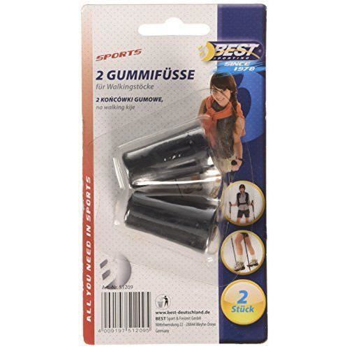 Pole tips - Best Sport - 2059892 - Rubber - 2 stuks - Zwart