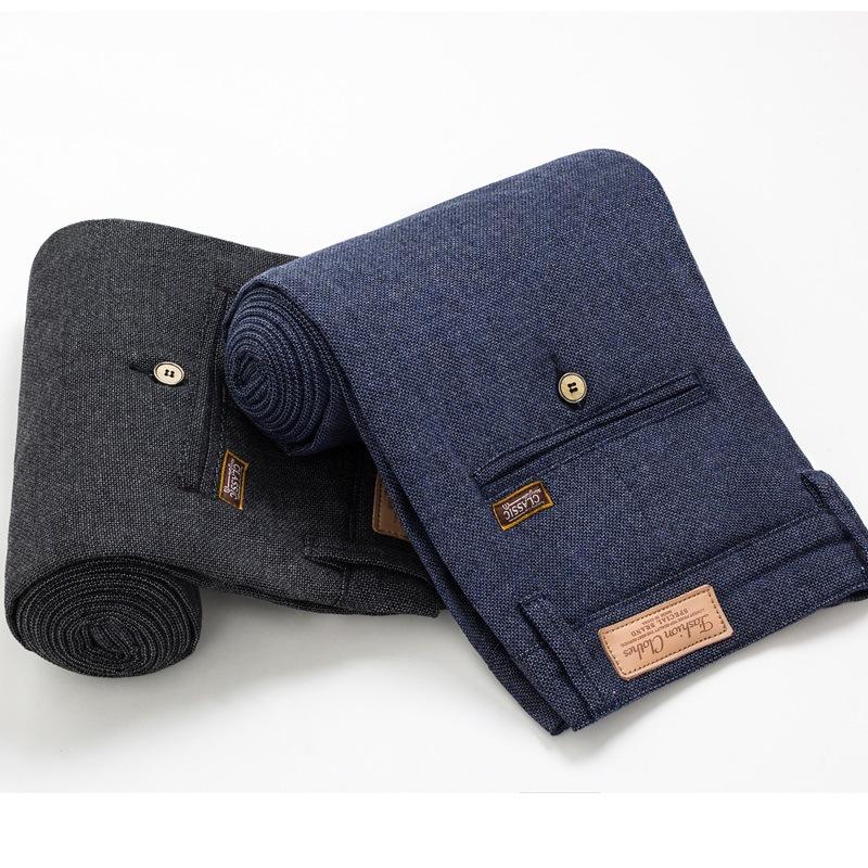 Gloednieuwe collectie lente/herfst/winter casual herenbroeken, skinny broeken, herenbroeken, slim fit, katoen, comfortabel