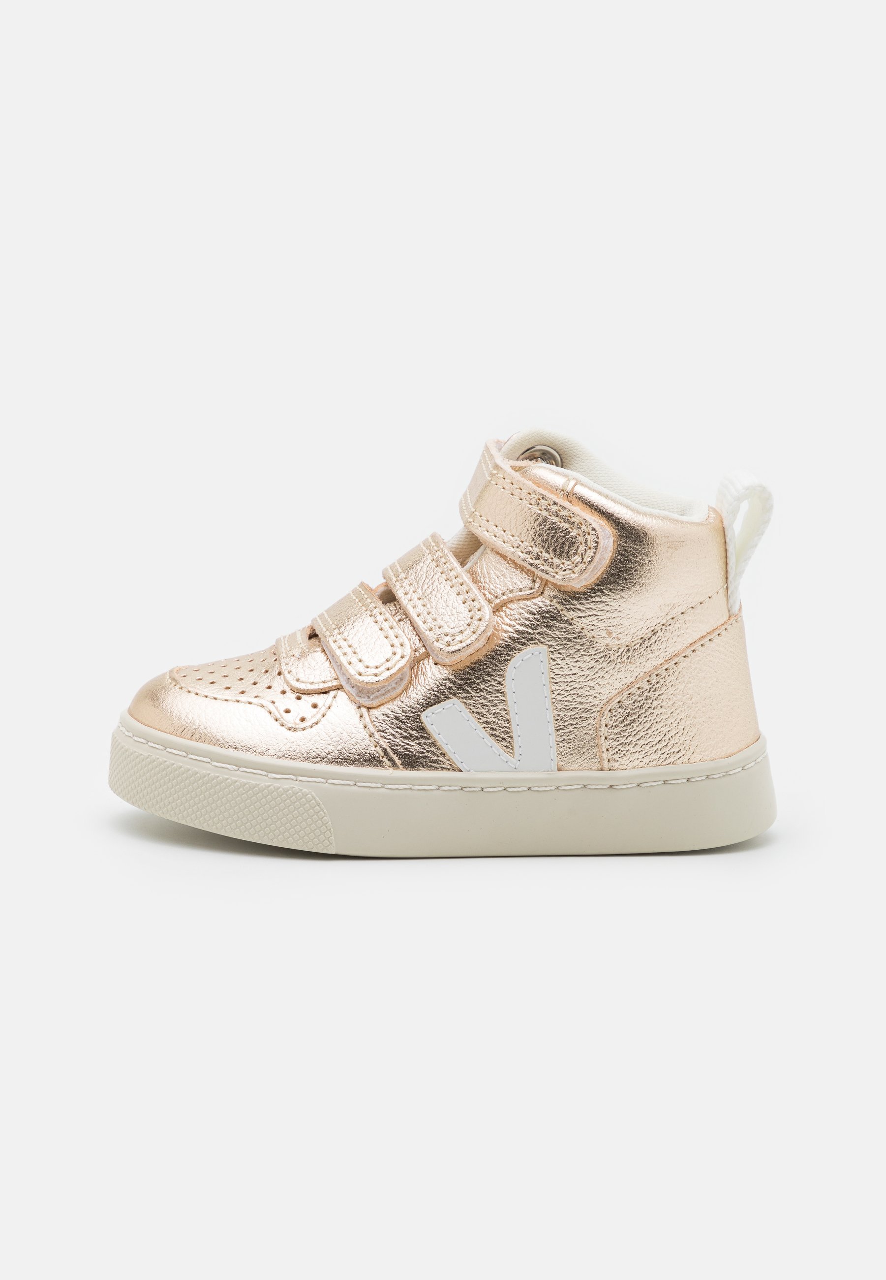 Veja SMALL V 10 MID - Hoge sneakers - platina/wit