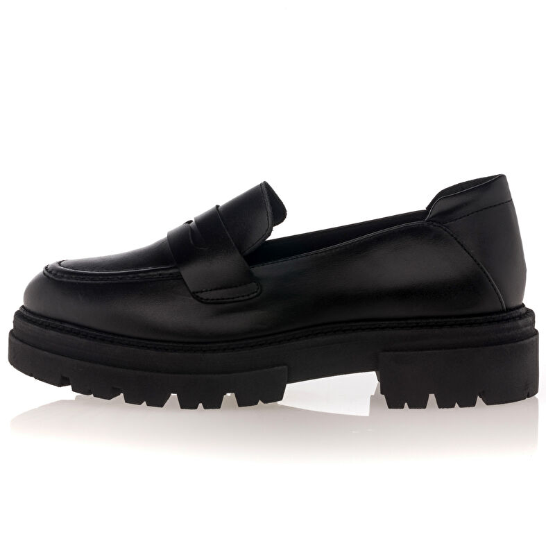 Svarte loafers/båtsko til dame