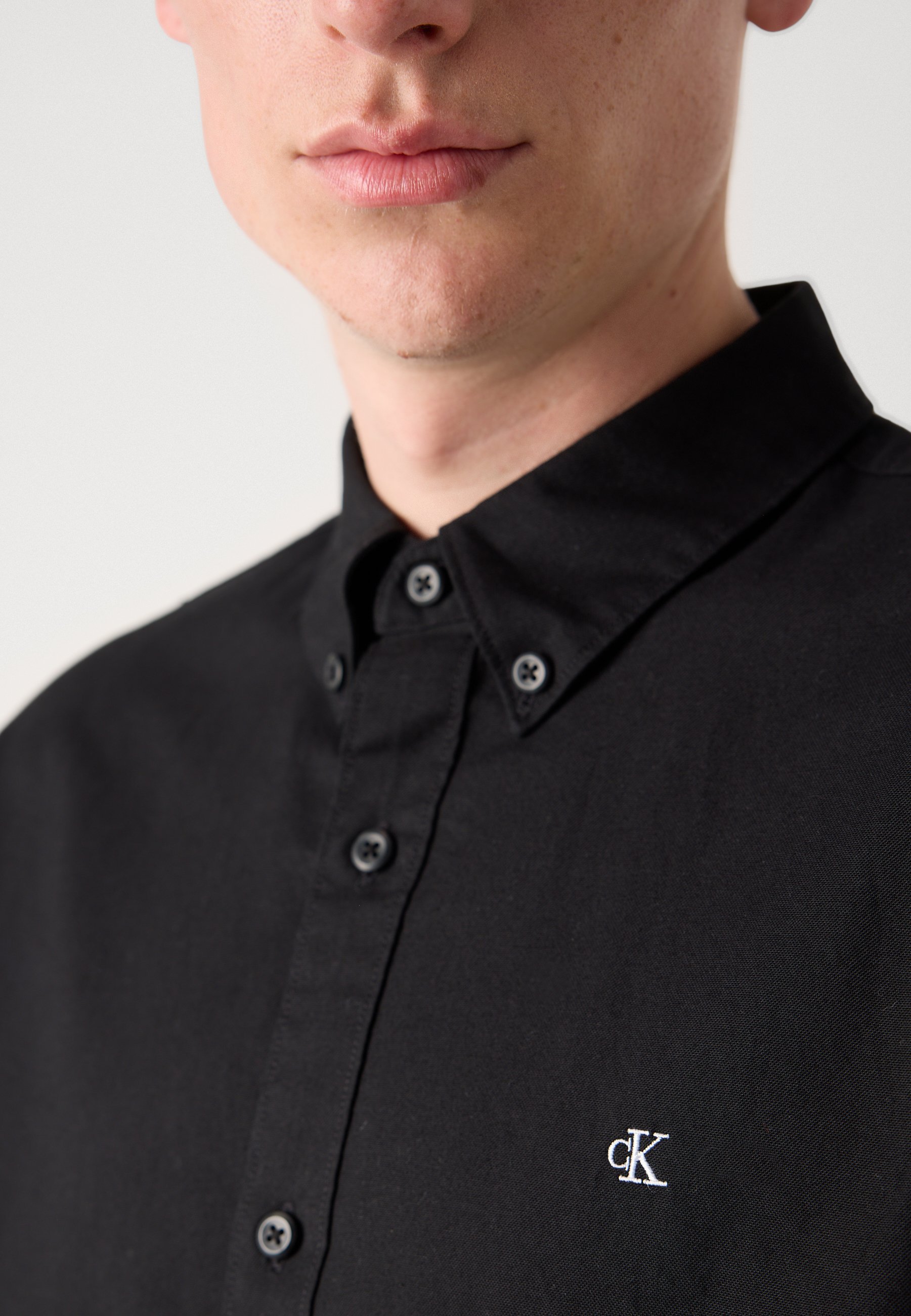 Calvin Klein Jeans SOLID CLASSIC SHIRT - Shirt - zwart
