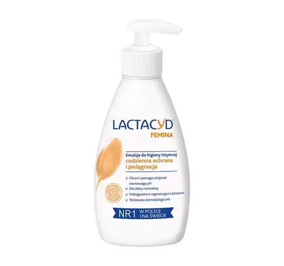 LACTACYD FEMINA EMULSJA DO CODZIENNEJ HIGIENY INTYMNEJ Z POMPKĄ 200ML