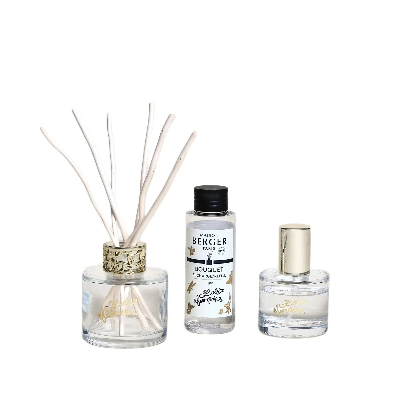 Bouquet Parfumé LOLITA LEMPICKA - Duo Mini Bouquet e Spray Trasparente - Diffusore di Profumo, Profumo per Diffusore