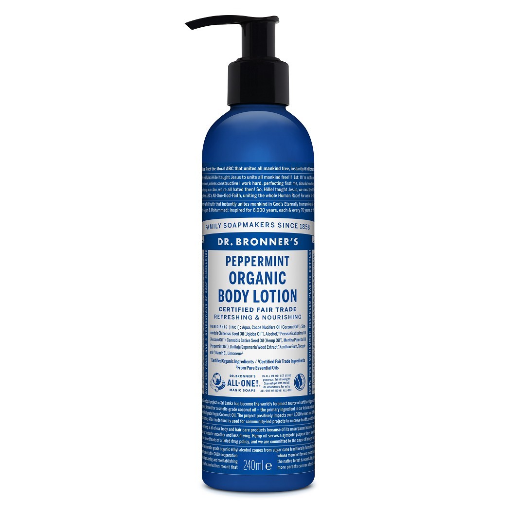 Dr. Bronner's Pfefferminz-Körperlotion - 240 ml