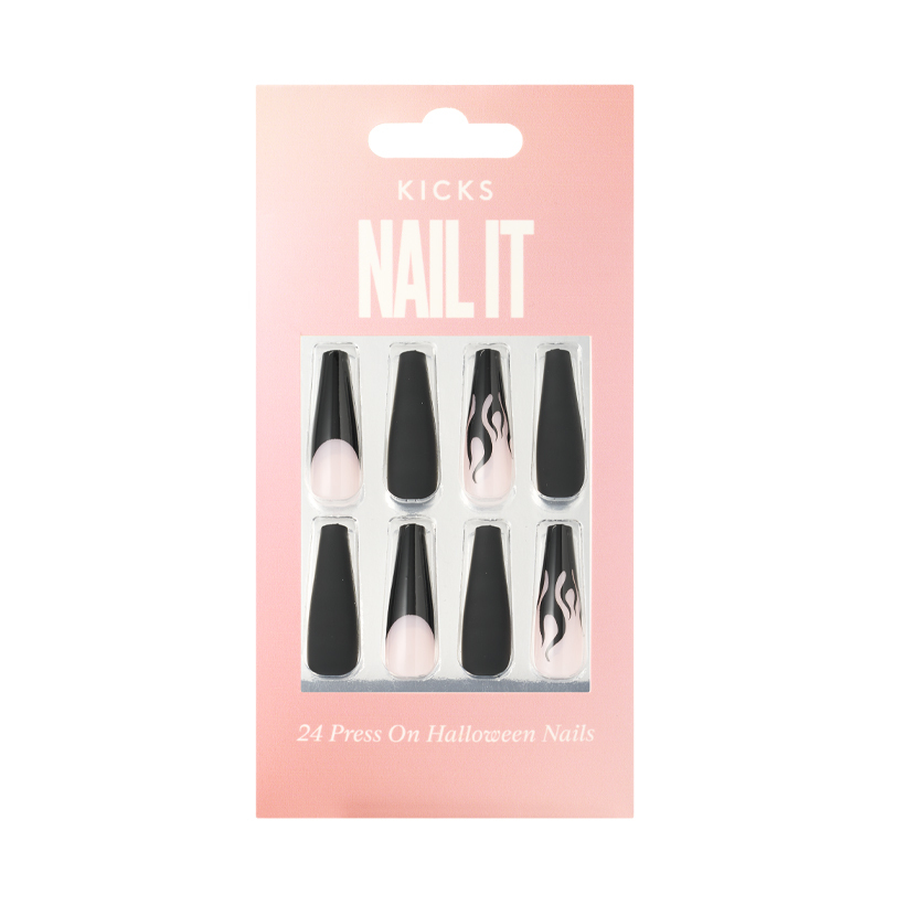 Press On Nails Halloween crno/bijela ljepota