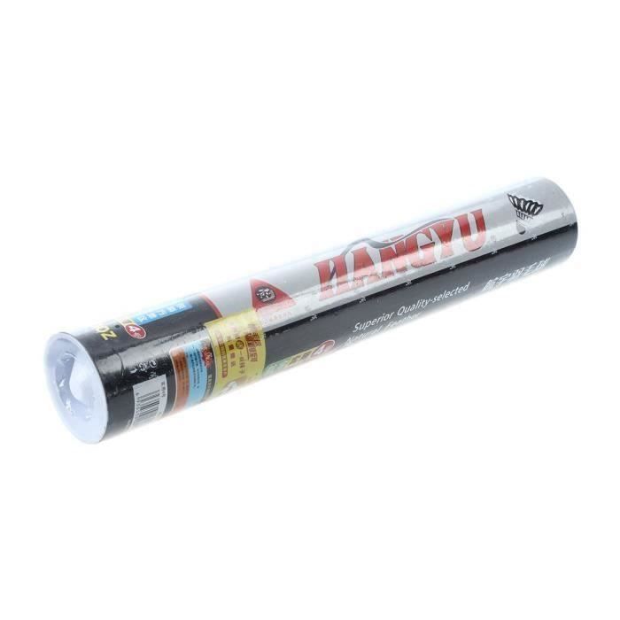 HANGYU 12x Volantes de entrenamiento de plumas de ganso negro Birdslets Pelotas de bádminton Juego Deporte XU6E87
