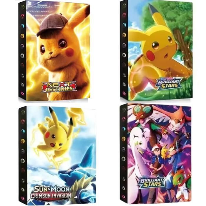 Classeur carte Pokémon - GAVI STORE - Album Pokemon collection 24 pages - 24 pages/432 cartes - PVC robuste - 47x30 cm