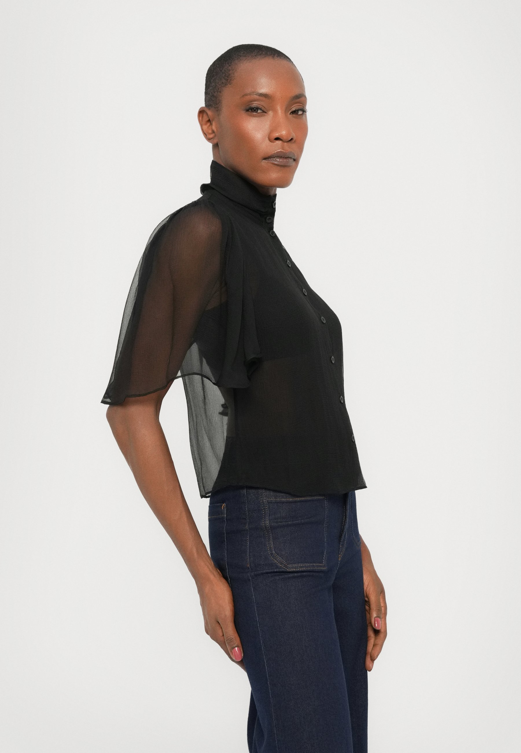 FRAME LE SLIM PALAZZO MODERNIST POCKET - Jeans a zampa - risciacquare