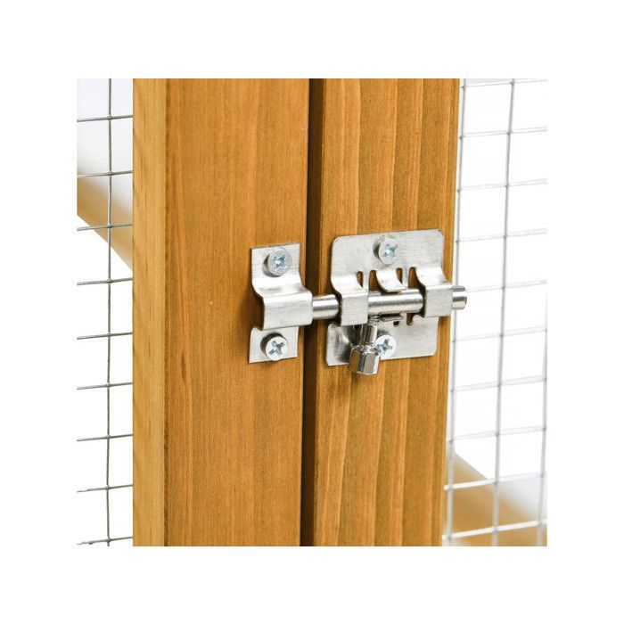 Enclos extension en bois pour poulailler 