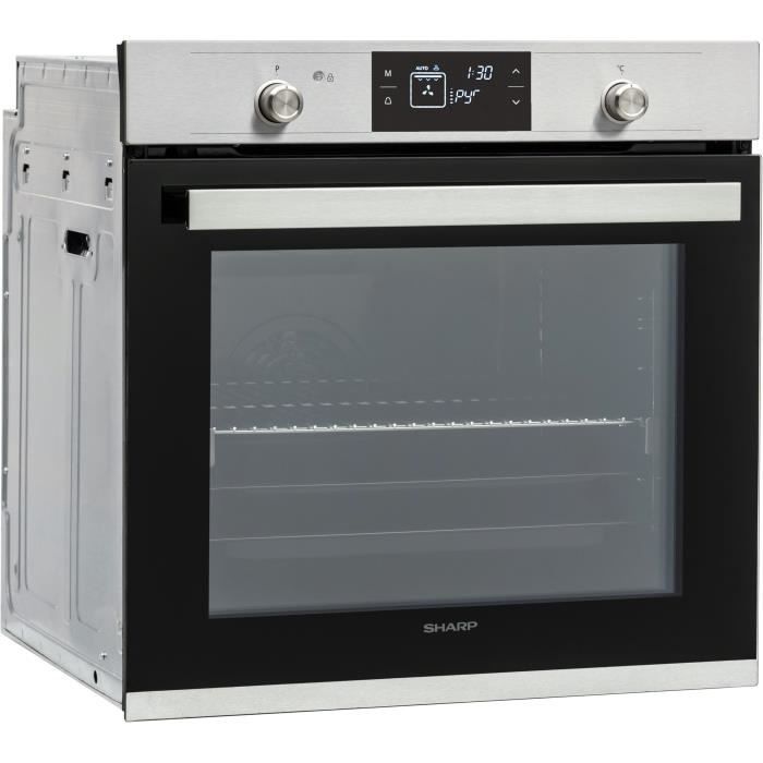 Inbouw elektrische oven - SHARP - K71V28IM2 - Pyrolytische reiniging - Heteluchtoven - Koele deur