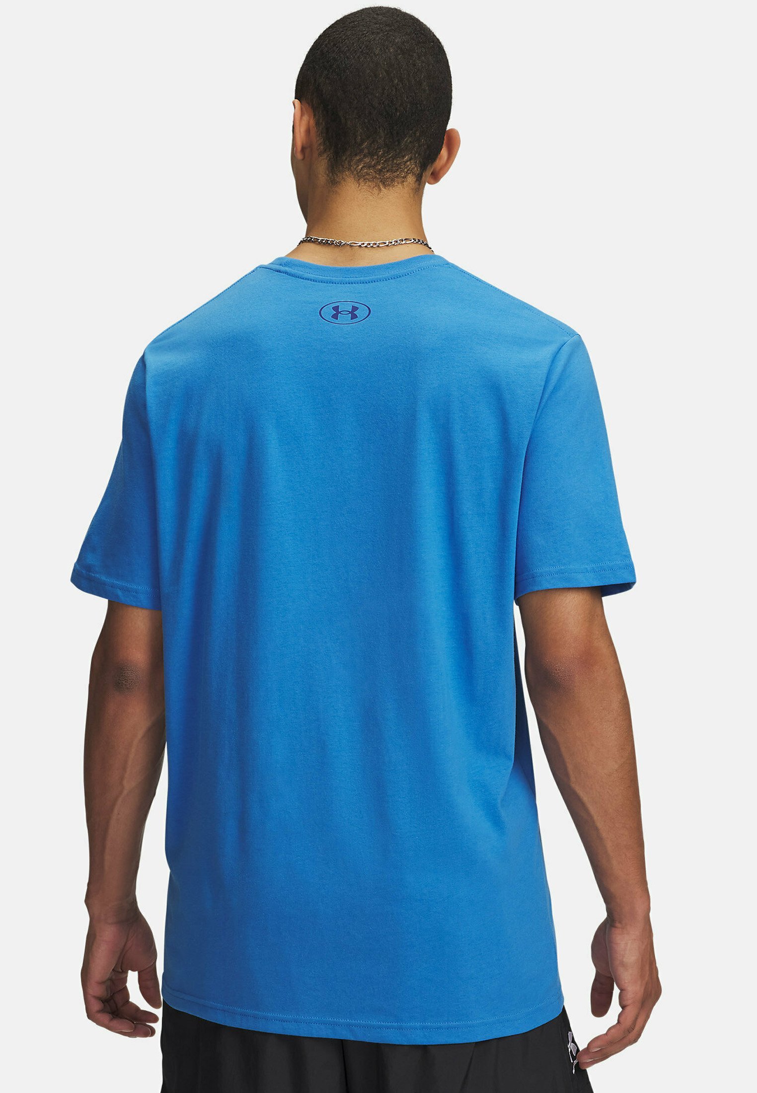Under Armour FOUNDATION - Sport T-shirt - blauw Atlantis