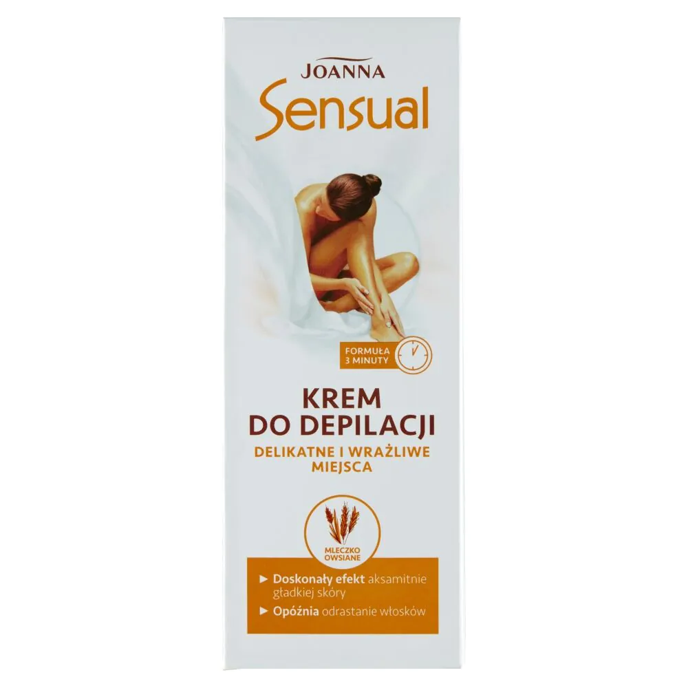 Joanna Sensual Krem do Depilacji Miejsc Wrażliwych Mleczko Owsiane