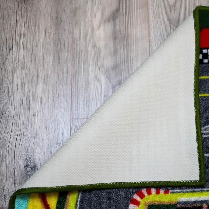 Tappeto gioco per bambini [130 x 200 cm] - TAPITOM® - Circuito di auto da corsa (Formula 1, F1 su strada)