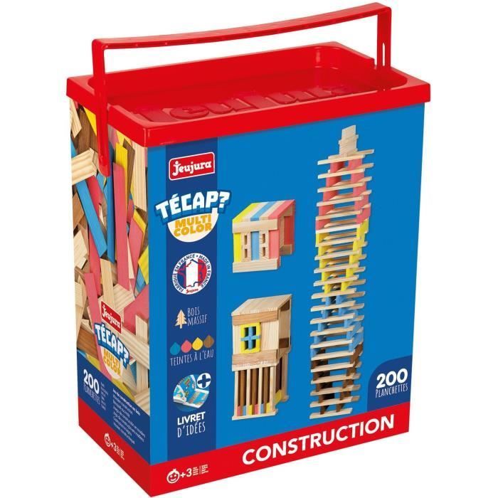 Técap Multicolor - Jeu d'équilibre et de construction - JEUJURA - 200 pièces