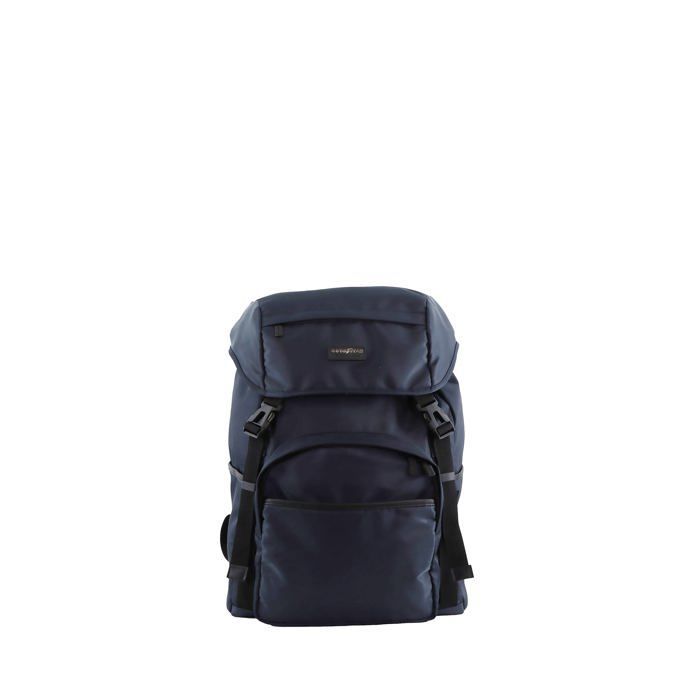 Mochila Goodyear RPET de 19 L, azul marino y negro.