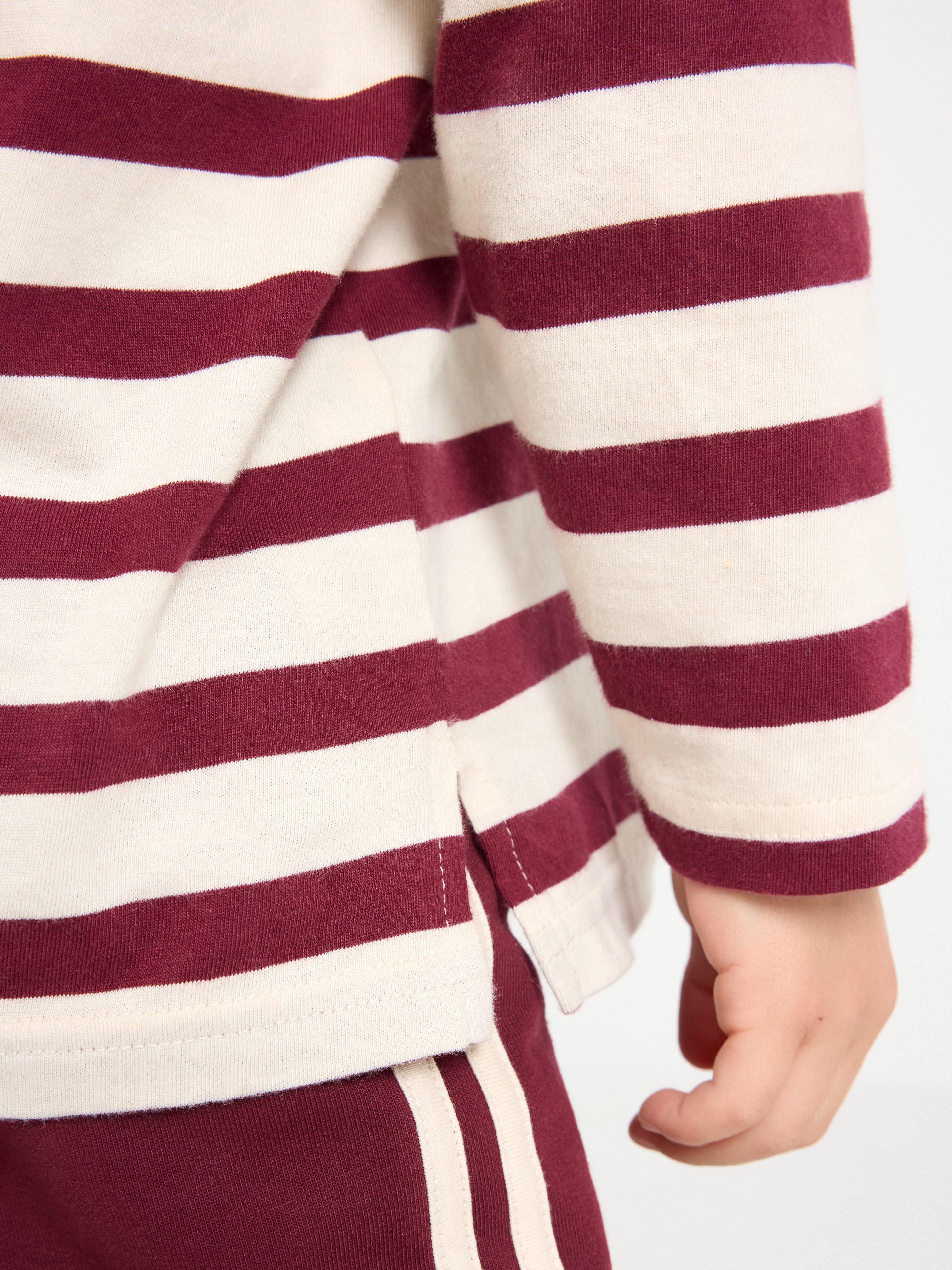 Långärmad topp Dk dusty red