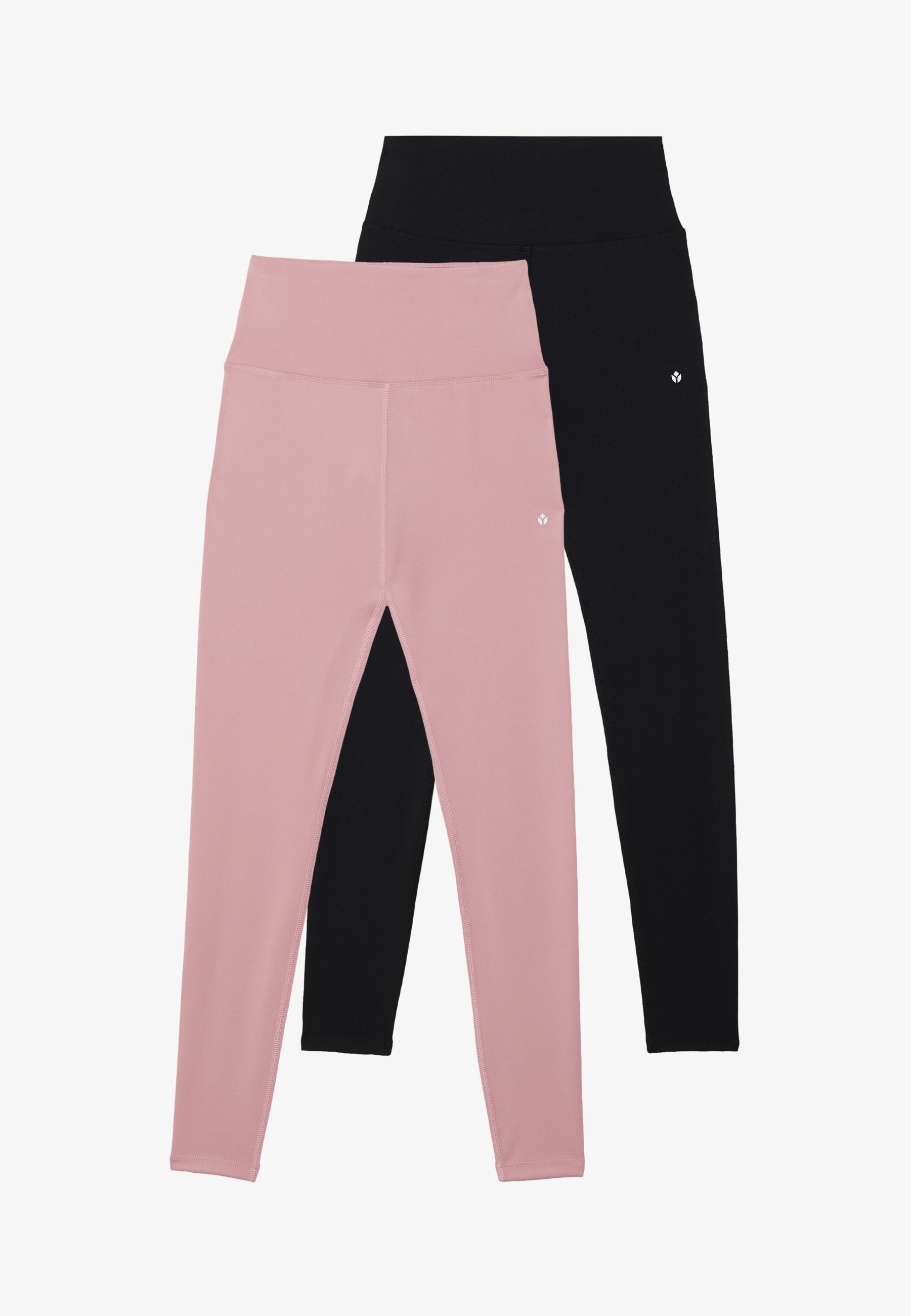 ESSENTIAL 2 PACK FULL LENGTH HIGH RISE LEGGINGS - Leggings - black/mauve