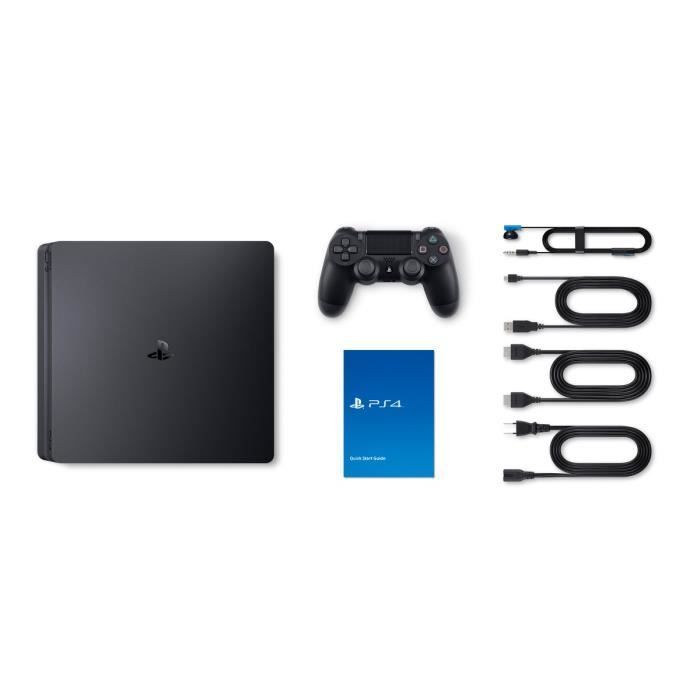 PS4 Slim 500GB Zwart/Jet Black Console - E-Chassis - Officiële PlayStation