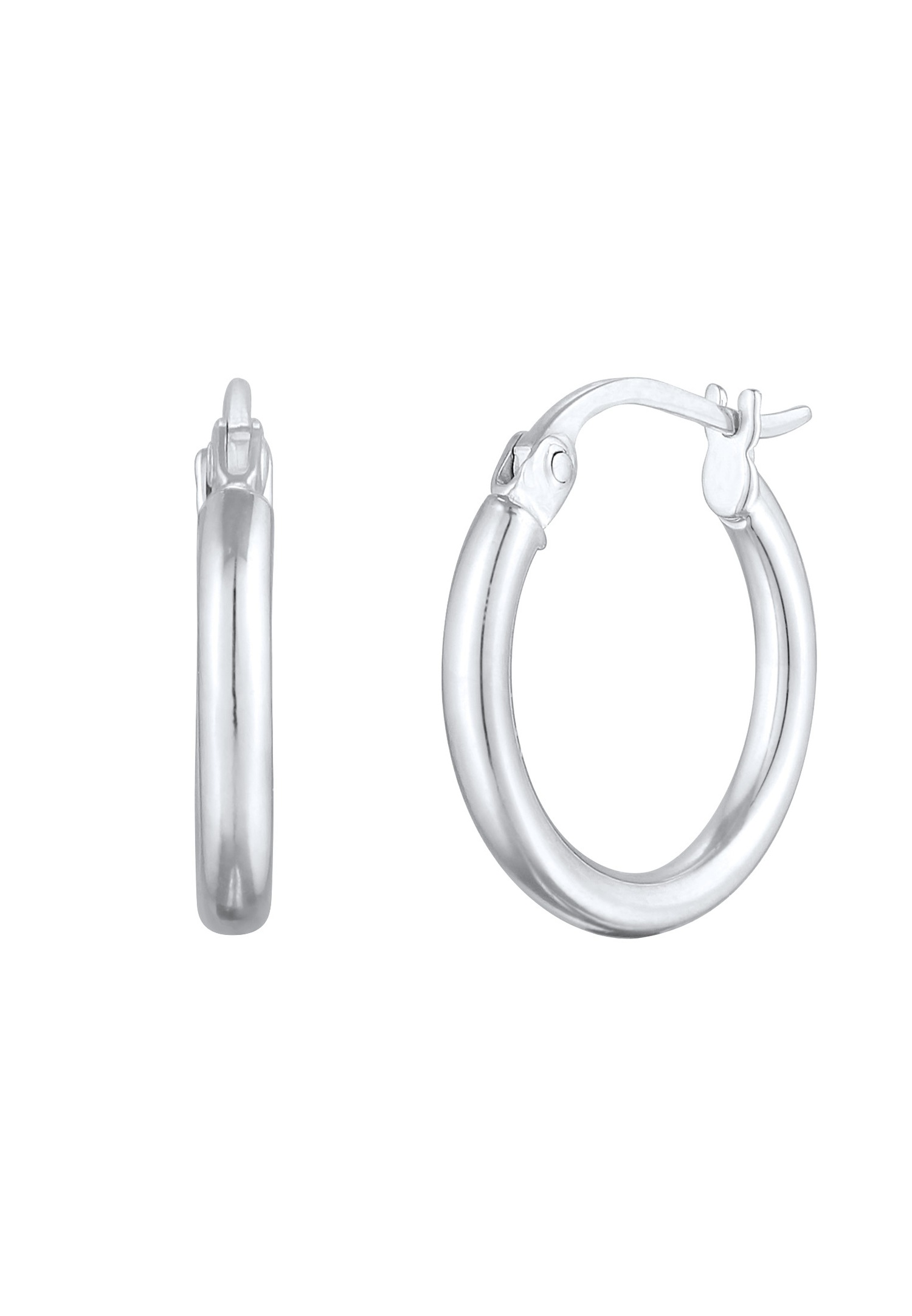 Elli Femmes Créoles Basique Fermeture à Étrier en Argent Sterling 925