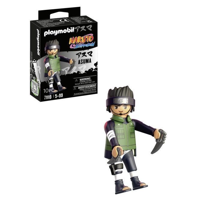 Figure - PLAYMOBIL - Asuma - Naruto Shippuden - Green - Multicolored - Child