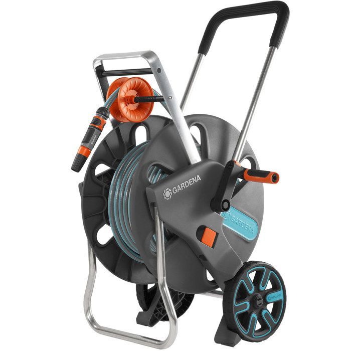 Mangueira de jardim Gardena AquaRoll L Easy de 50 m - Resistente à geada - 5 anos de garantia
