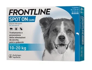 FRONTLINE Frontline Spot-On para cães 4 pipetas 1020 kg