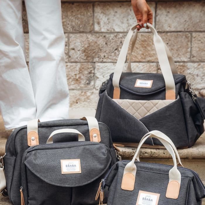 Borsa fasciatoio - BEABA - SYDNEY - Grigio scuro mélange