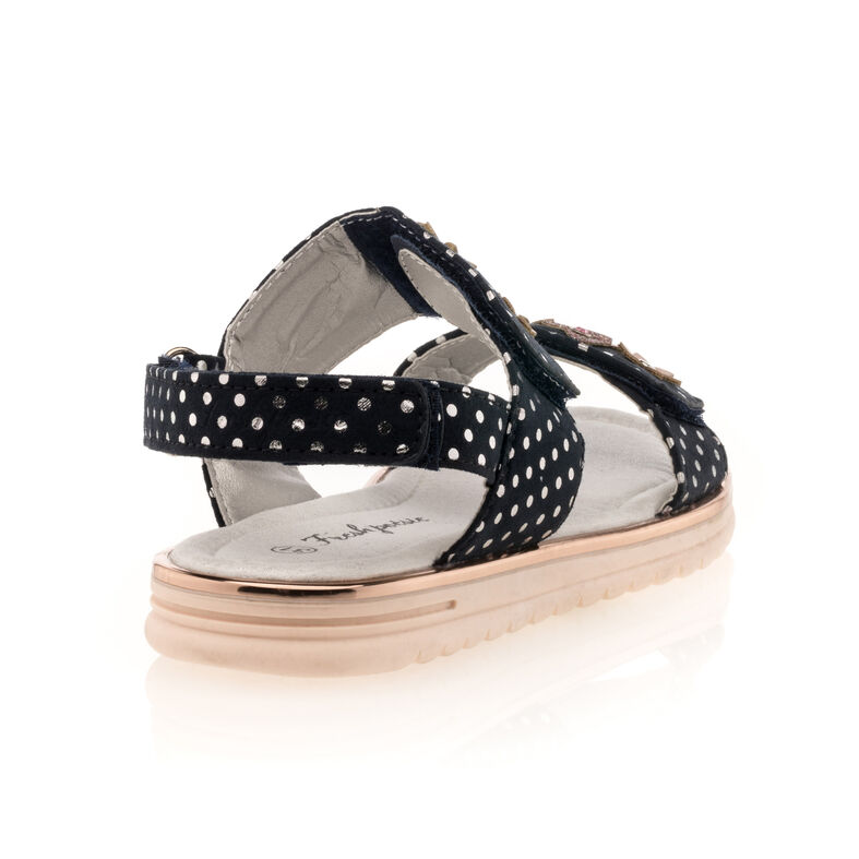 Sandalias azules para niña / Zapatos de punta abierta