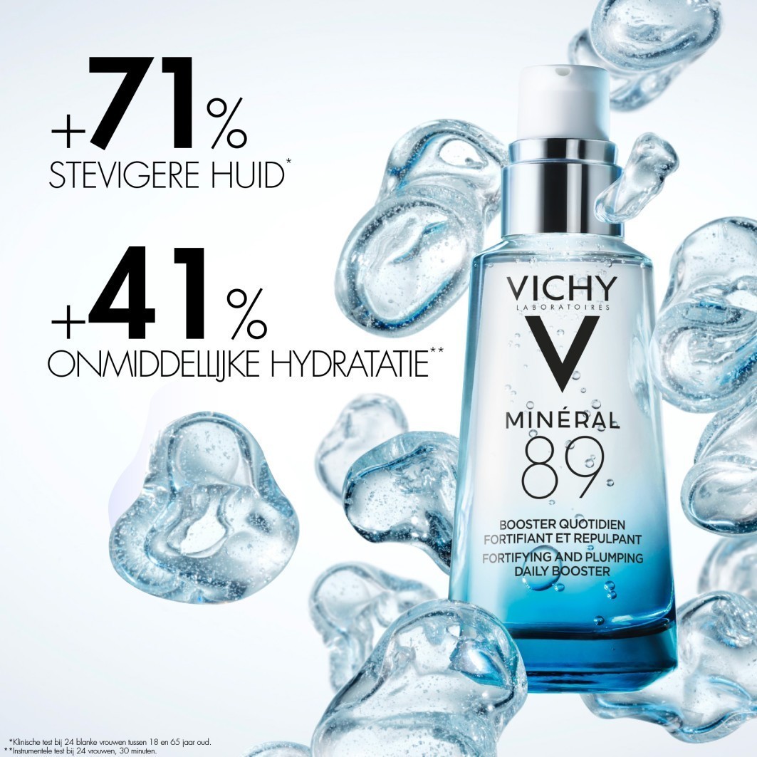 Vichy Mineral 89 vlažilni serum za krepitev in polnjenje kože, dnevni booster – 30 ml