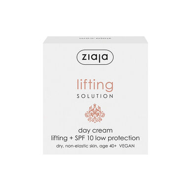 Ziaja Lifting Solution -päivävoide SPF 10 Age 40 -kosteuttava kohottava voide kypsälle ja kuivalle iholle 50 ml 50 ml
