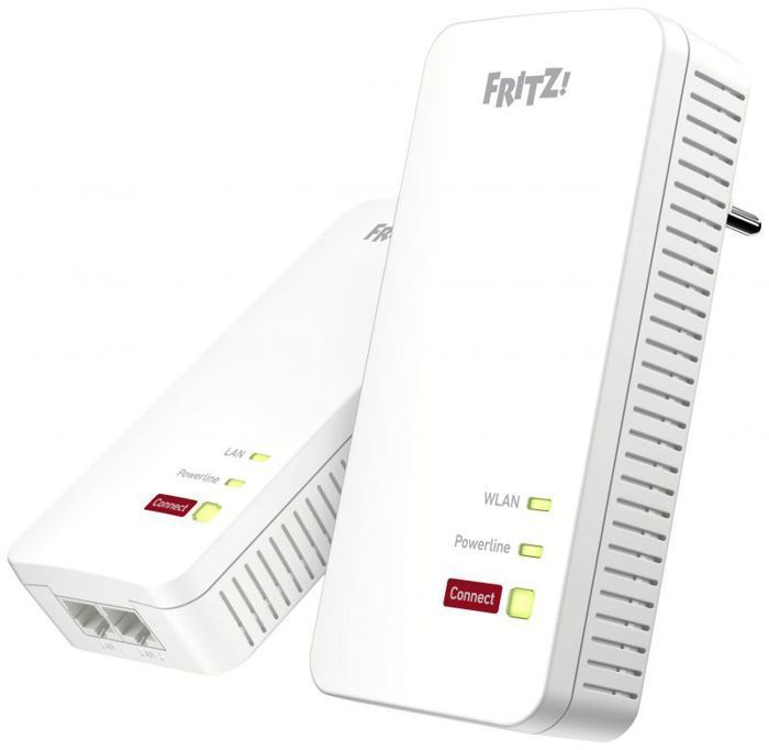 Powerline adapter - AVM - FRITZ! Powerline 1240 AX - 1200 MBit/s - WLAN AX - AES-128 bit encryption