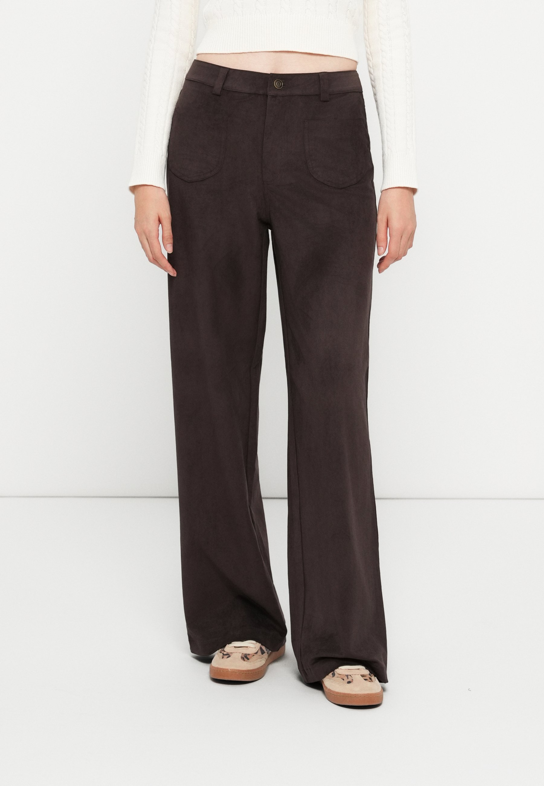ONLY ONLDANIELA WIDE PANT - Broek - chocoladetaart