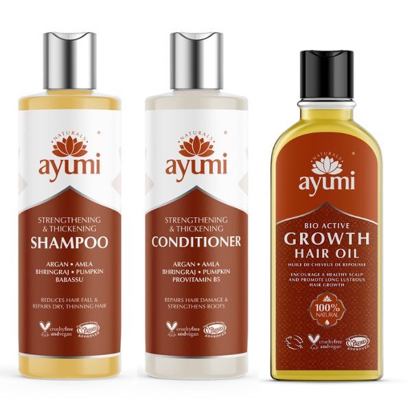 Kit Trio para Crescimento Capilar Ayumi