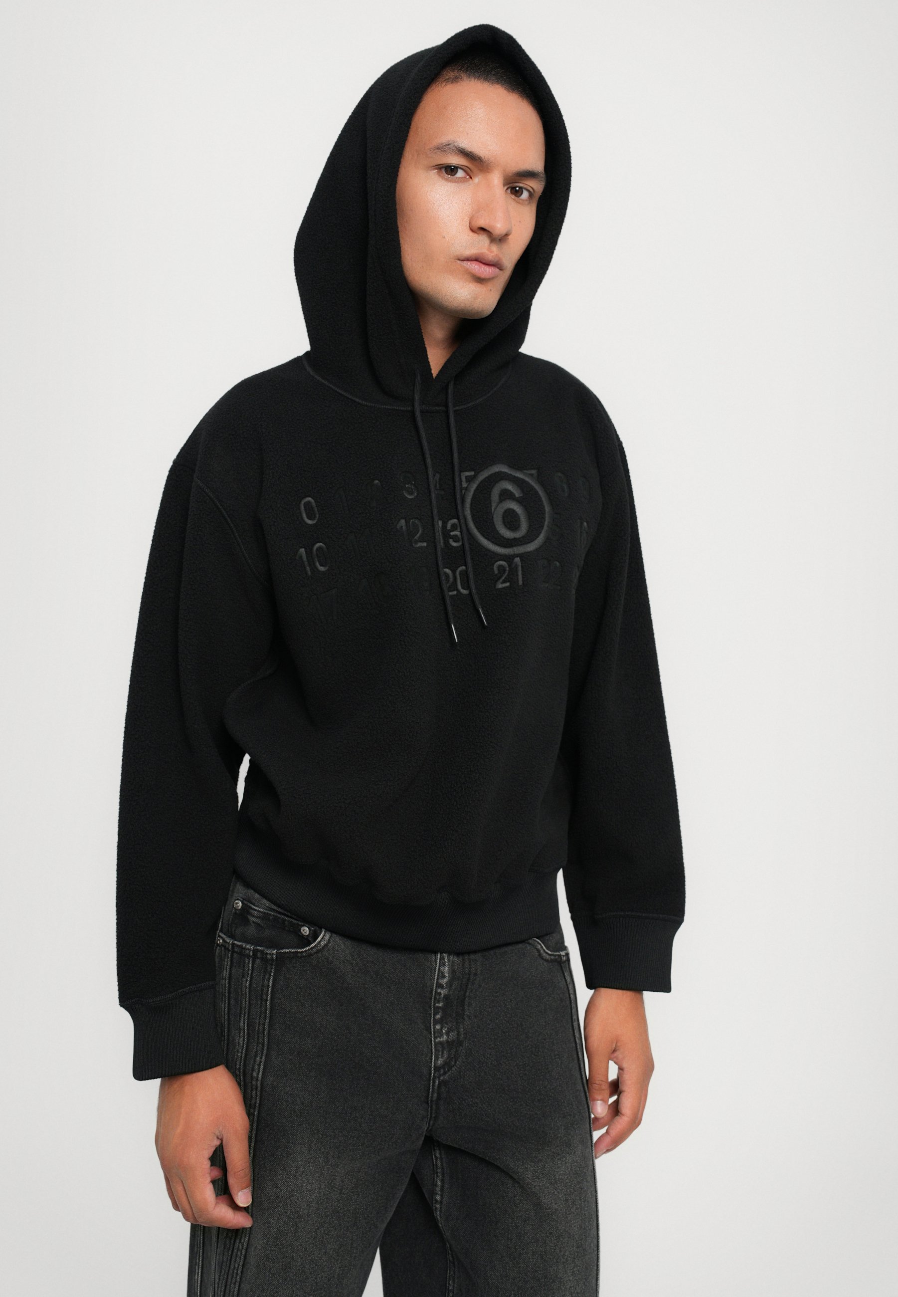 Maglione in pile MM6 Maison Margiela - nero